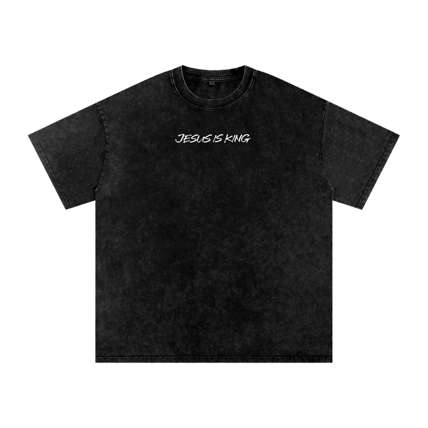 JESUS IS KING👑 Acid Wash Oversized Cotton T-Shirt