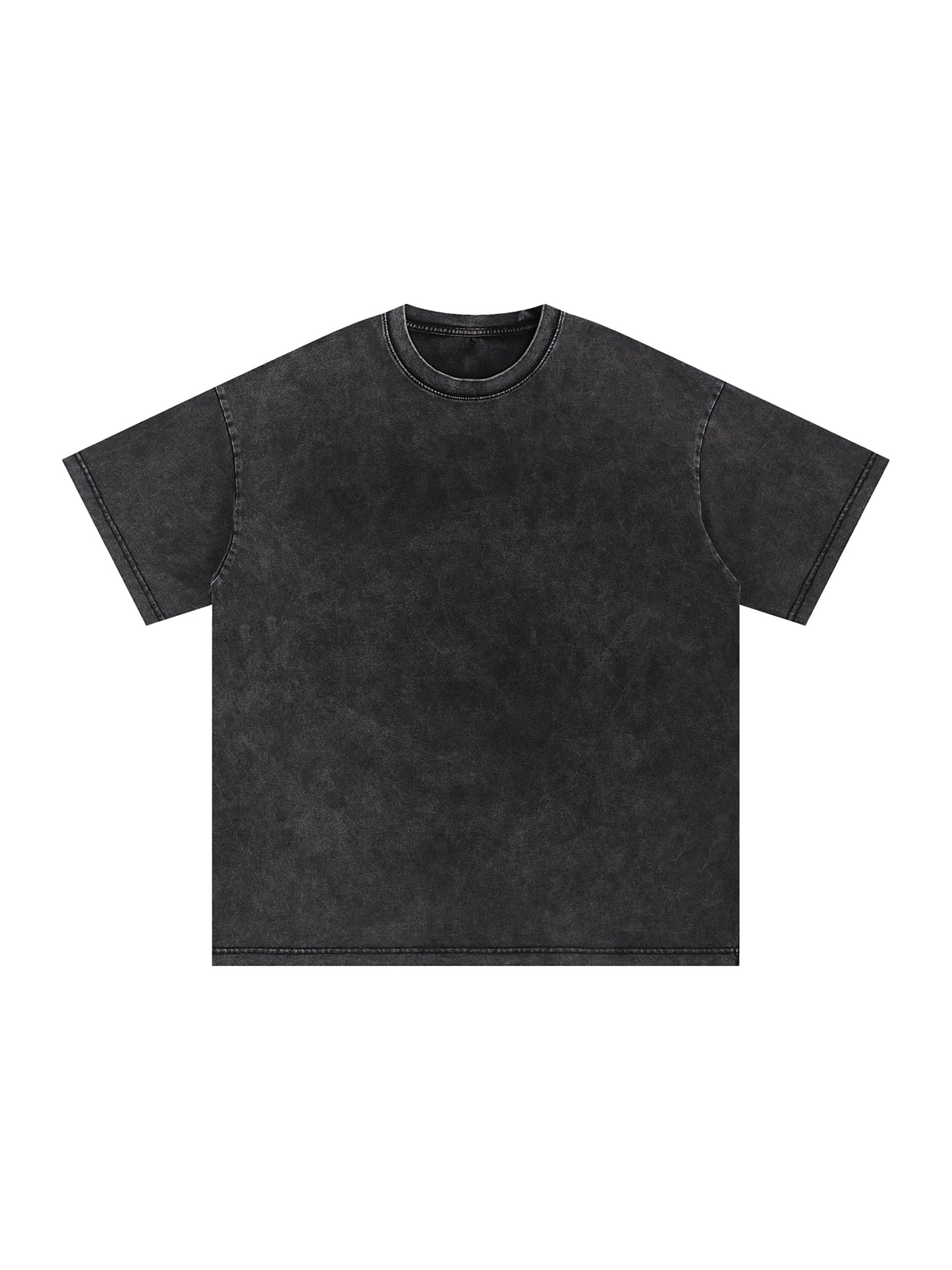 Luc1d Acid Wash Baggy Oversized T-Shirt (Black)